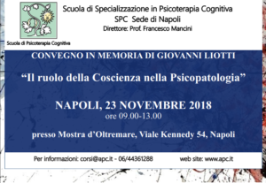 Napoli, Convegno in memoria di Giovanni Liotti - "il ruolo della coscienza nella psicopatologia" @ c/o Mostra d'Oltremare | Napoli | Campania | Italia