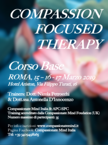 Roma, Compassion focused therapy - corso base @ Hotel Ariston