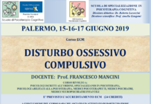 Disturbo ossessivo compulsivo – Roma 15-16-17 giugno 2019