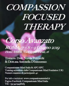Roma, Compassion Focused Therapy (corso avanzato) @ c/o Hotel Ariston 