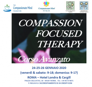 Roma, Compassion Focused Therapy - corso avanzato (corso ECM) @ c/o Hotel Londra & Cargill