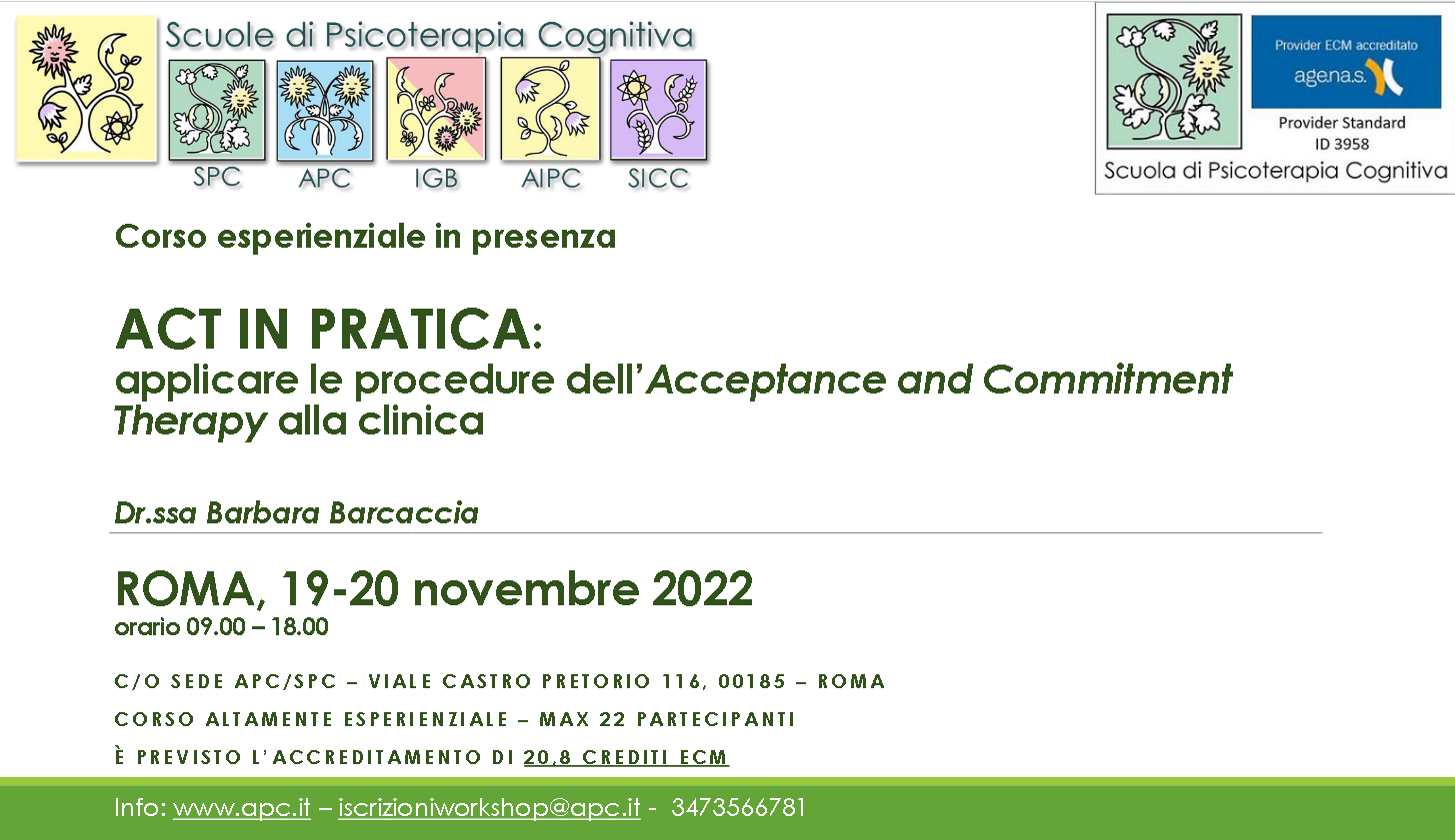 ACT IN PRATICA: applicare le procedure dell’Acceptance and Commitment Therapy alla clinica