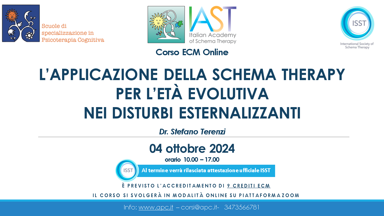 L’APPLICAZIONE DELLA SCHEMA THERAPY PER L’ETÀ EVOLUTIVA NEI DISTURBI ESTERNALIZZANTI