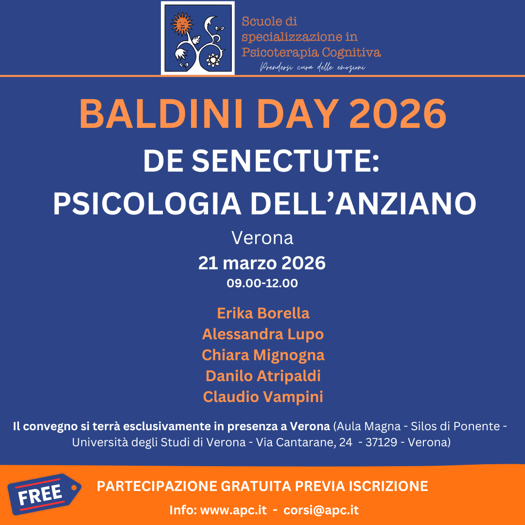 Verona - BALDINI DAY 2026 "DE SENECTUTE: PSICOLOGIA DELL’ANZIANO" - 21 marzo 2026