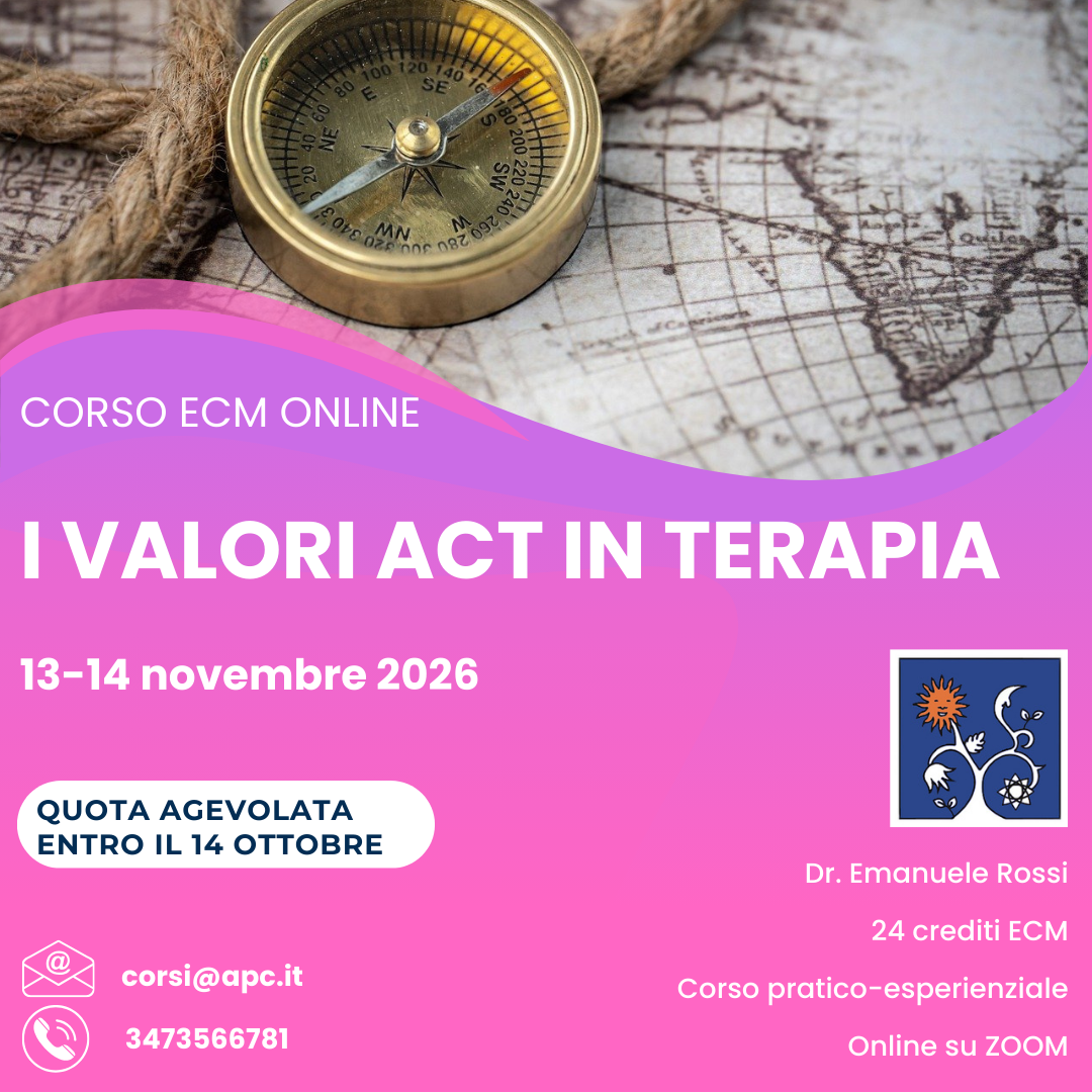 I VALORI ACT IN TERAPIA - 13-14 novembre 2026