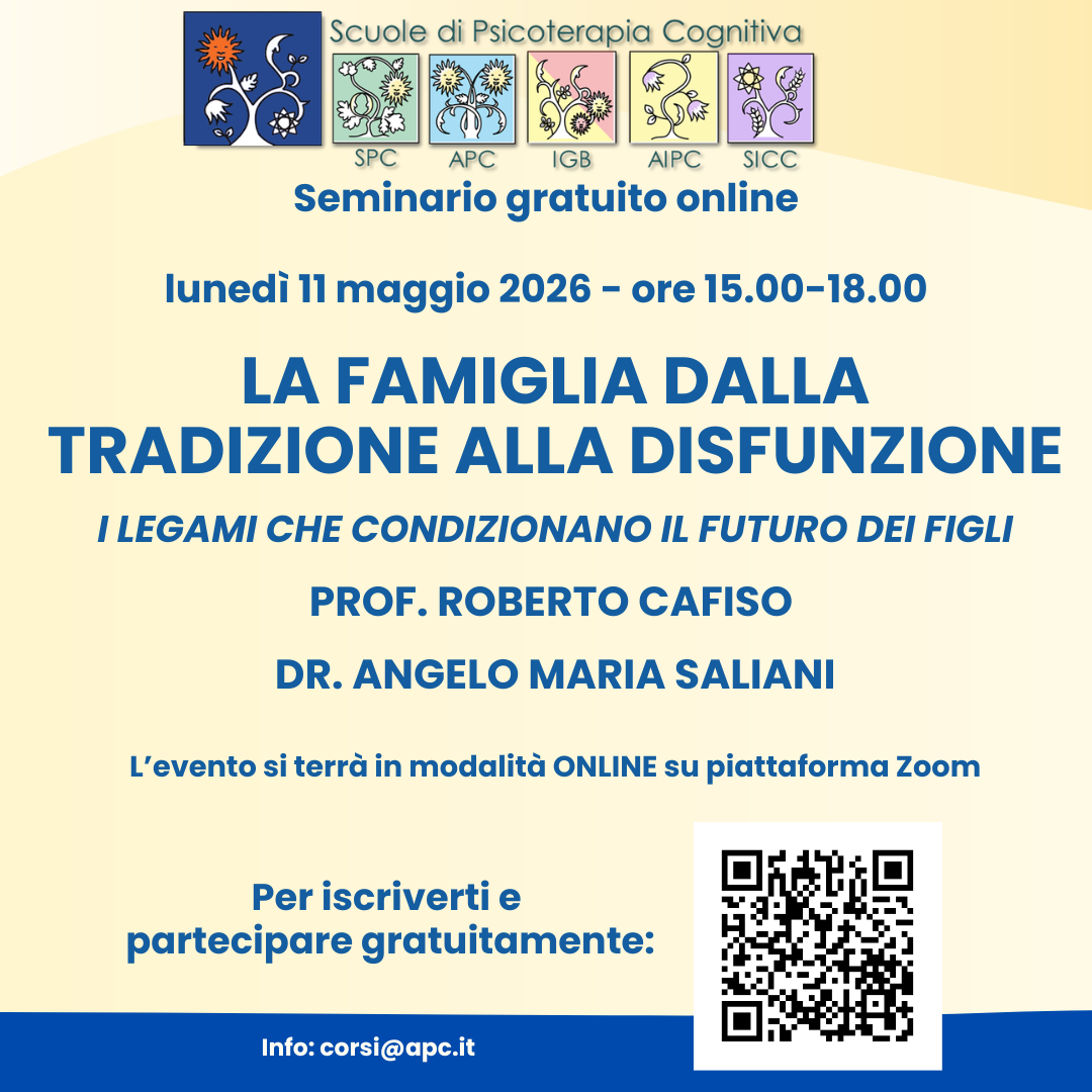 Webinar Online "LA FAMIGLIA DALLA TRADIZIONE ALLA DISFUNZIONE" - 11 maggio 2026
