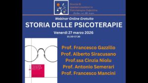 Webinar “STORIA DELLE PSICOTERAPIE”